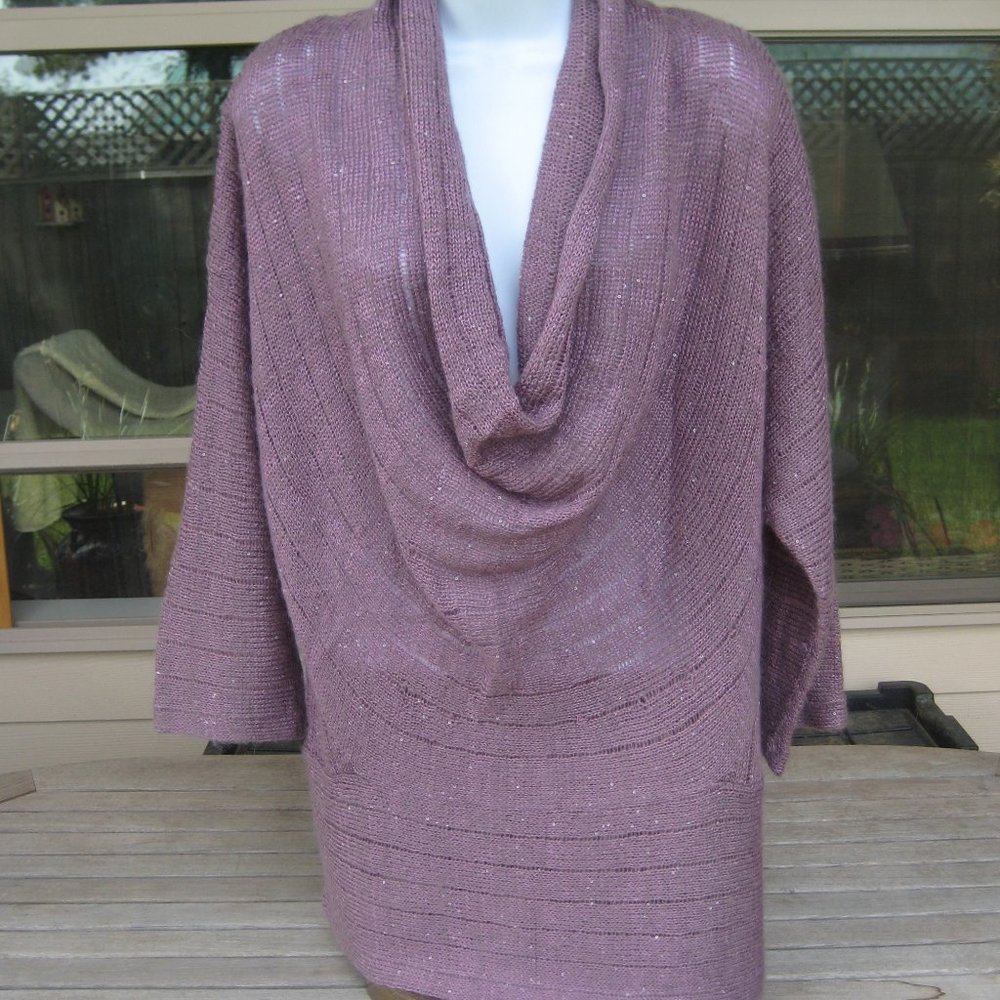 JANA elegant party sweater, delicate clear sequins